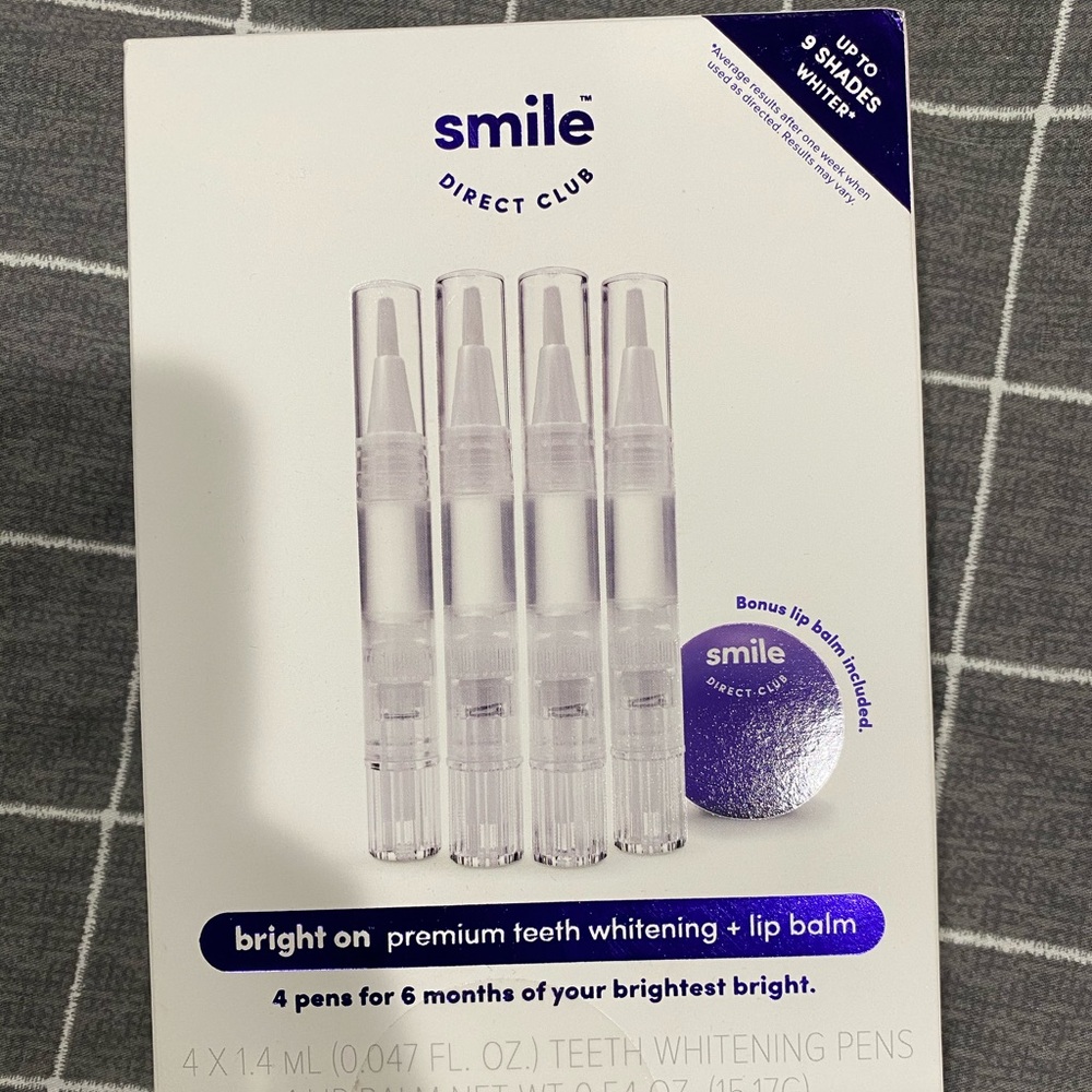 Smile Direct Club, teeth whitening +lip balm
